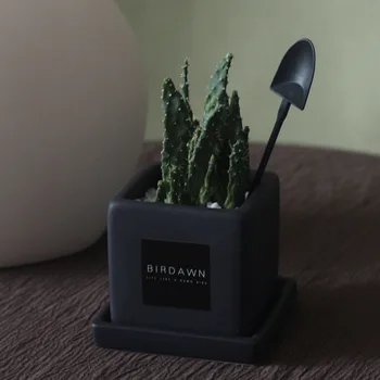 

Mini Small Ceramic Pot Simulation Succulent Bonsai Creative DIY Simulation Flower Plant Pot Furniture Decoration Ornaments