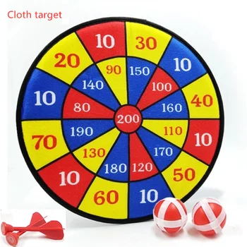 

Pc ball needle safety device flannel soft paper dart board set parent-child interaction family party game toy