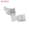 10 set L Shape Connector 2 pin/3 pin/4 pin/5pin solderless For 8mm/10mm/12mm led connector for 5050/3528/2811/ws2812b LED Strip ► Photo 2/6