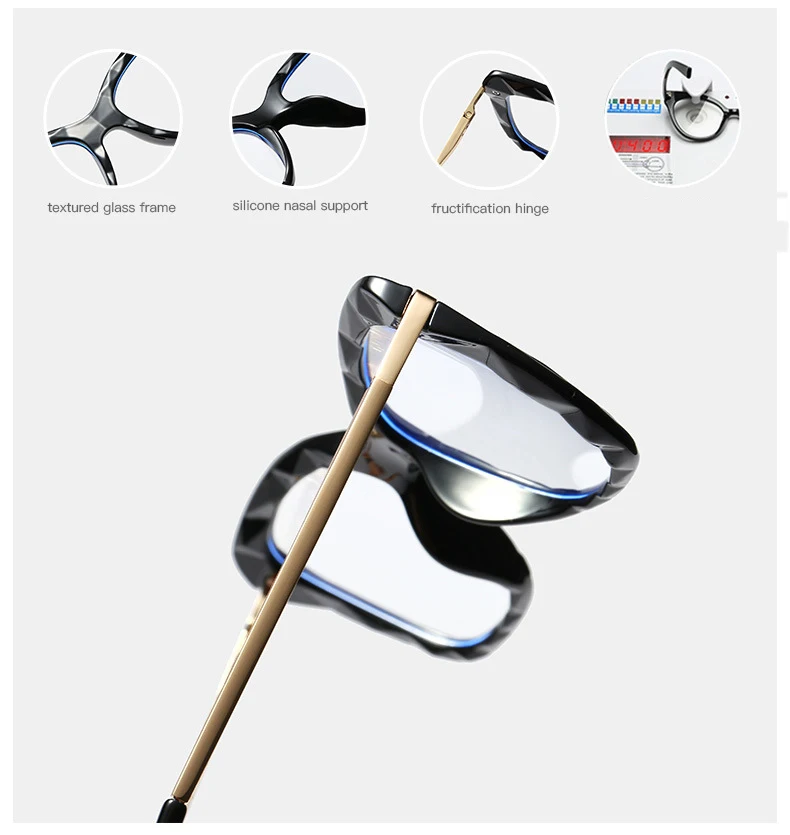 HBK TR90, анти-синий светильник, очки для чтения, оправа, женские очки, кристальная оправа, очки для компьютерных игр для мужчин, защита