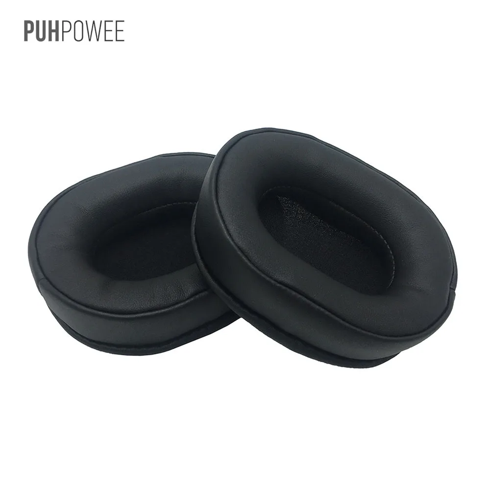Черный PUHPOWEE Запасные подушечки для наушников для Ausdom M04S M05 наушники чехол для подушки, гарнитура - Цвет: Черный