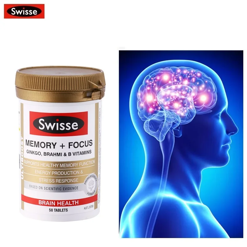 Australia Swisse Memory Focus Ginkgo Tablets Brahmi Vitamin B Brain Function Healthy Mental Performance During Stress Parkinson|Body Self Tanners & Bronzers| - AliExpress