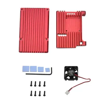 

1Set Aluminum Protective Case Enclosure Metal Shell for Raspberry Pi 4 Model B