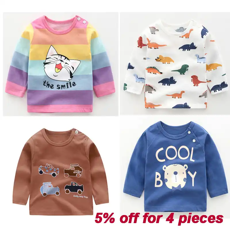 Baby Tops 100 Cotton Children T Shirt Cartoon Full Sleeve Baby Boys Girls Tees Kids Children Casual Clothing O Neck Clothes T Shirts Aliexpress Baby Tops 100 Cotton Children T Shirt Cartoon Full Sleeve Baby Boys Girls Tees Kids Children Casual Clothing O Neck Clothes T Shirts Aliexpress