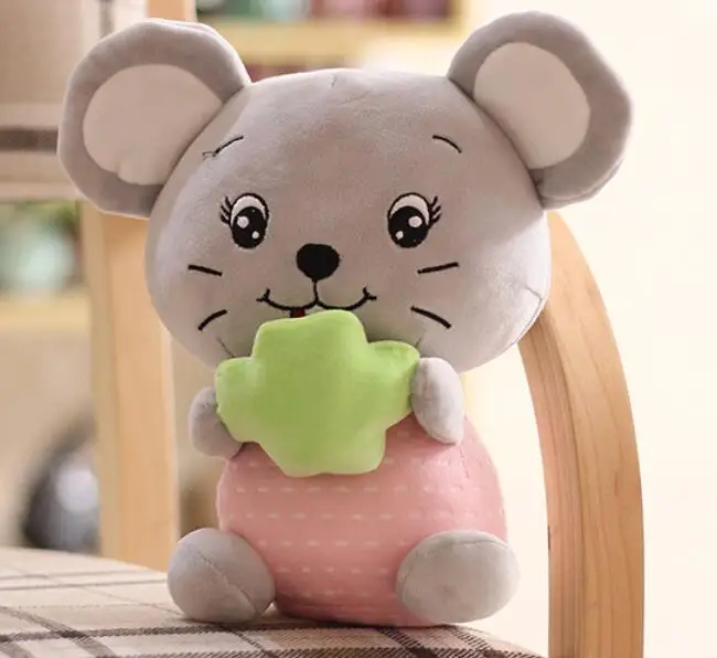 vegetable Candice guo милая плюшевая игрушка мультяшное животное Зодиак Китайский Год счастливый Мышь Крыса Мягкая кукла держать карман бутылочка для кормления подарок - Цвет: vegetable