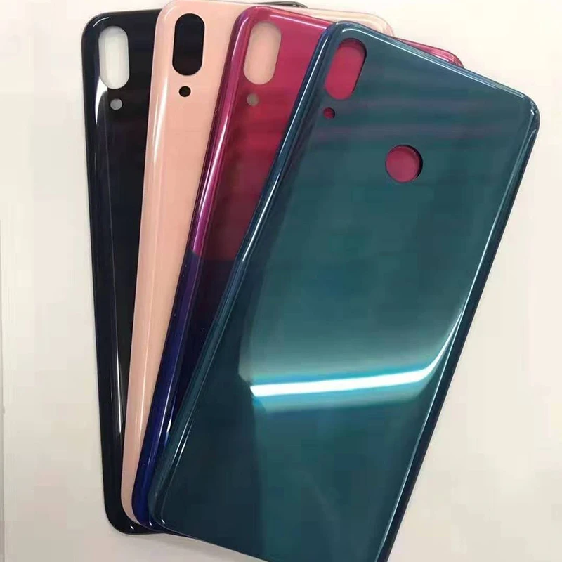 Батарея Крышка для huawei Y9 JKM-TL00 JKM-AL00 JKM-LX1 JKM-LX3 JKM-L21 задняя Батарея крышка дверца батарейного Корпус задняя Стекло запчасти