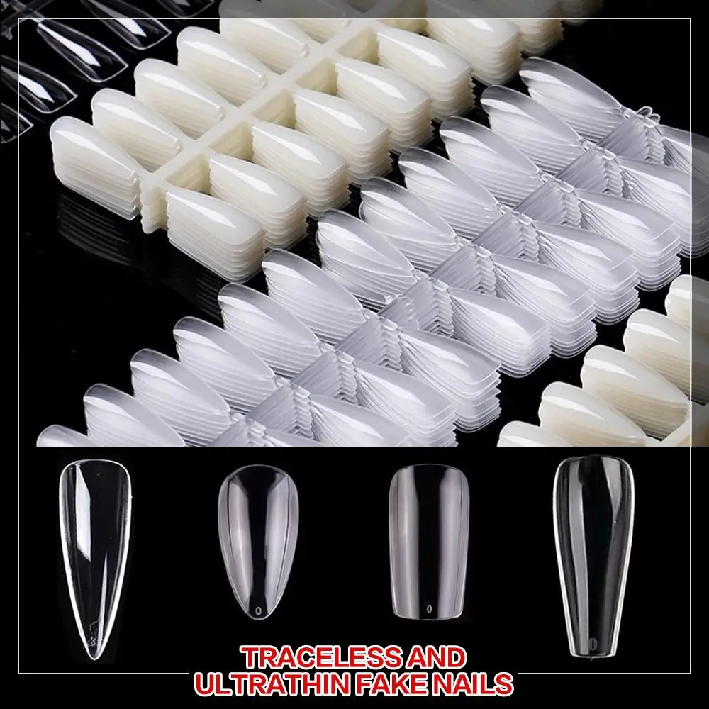 Nail-Press Coffin Fake Natural/white Ultrathin 120pcs And on Traceless