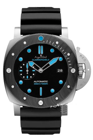 

2019 Luxury Brand New Men Automatic Mechanical Sapphire Stainless Steel Silver Black Leather Rubber Ceramic Bezel Watch Luminous