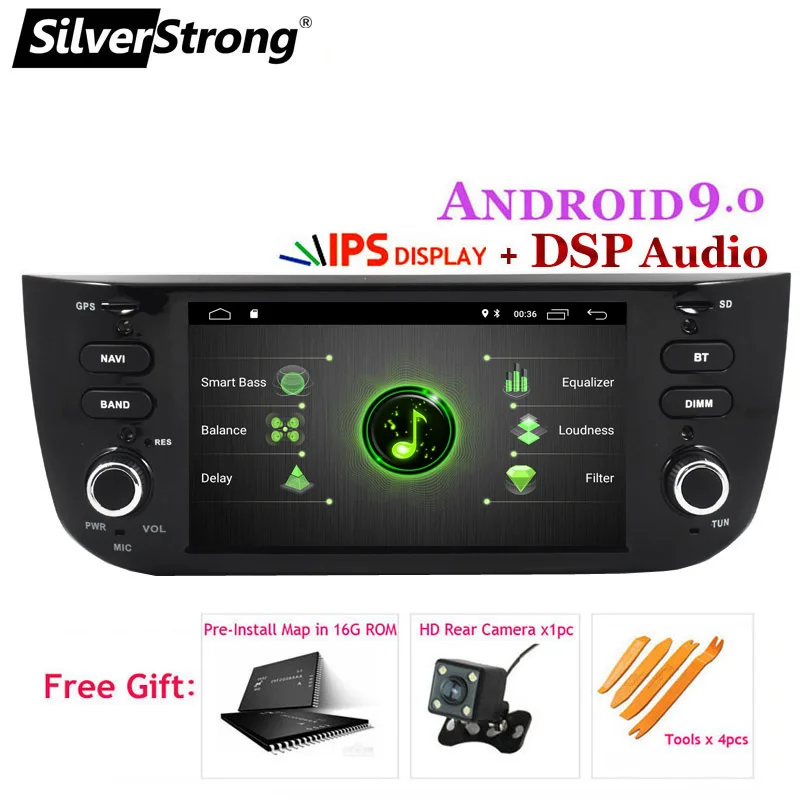 XJ-Punto-8L2G16G-DSP SilverStrong ips DSP Android9.0 автомобильный DVD для Fiat Linea Grande Punto автомобильный мультимедийный плеер опция DSP 2G16G - Цвет: XJ-Punto-8L2G16G-DSP