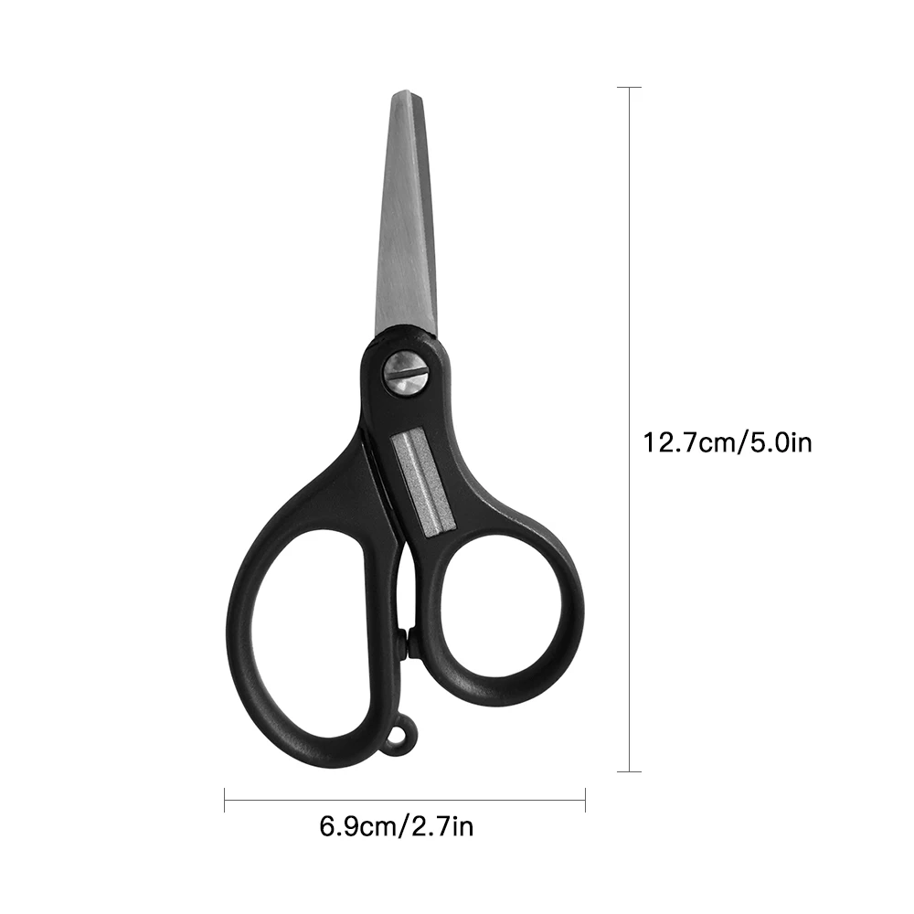 KYOCERA CERAMIC SCISSORS ~ 2.7 white blade with black handle.