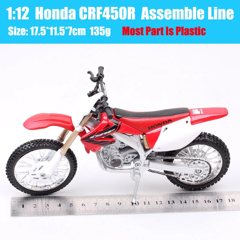 Maisto 1:12 Honda CRF450R 39054 Assemble DIY Motorcycle Bike Model Toy In Box 