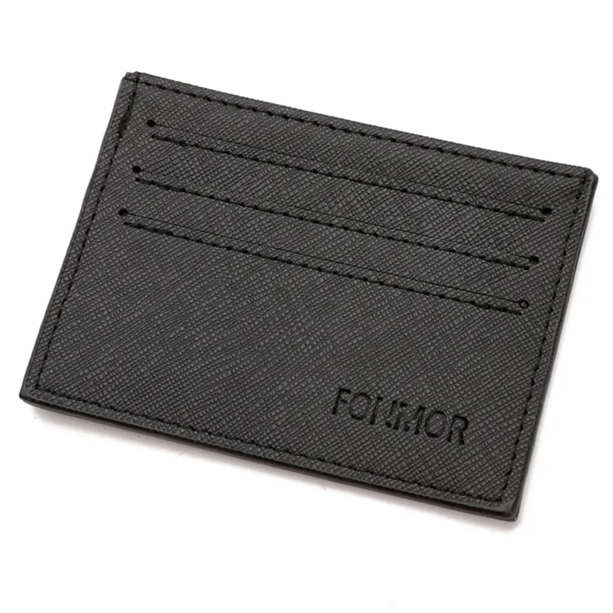 

Card Package Men Card Pack Student Wallet Mini ID Card Holder Wallet Travel Card Pack Wallet Leather Minimalist Women Purses A3