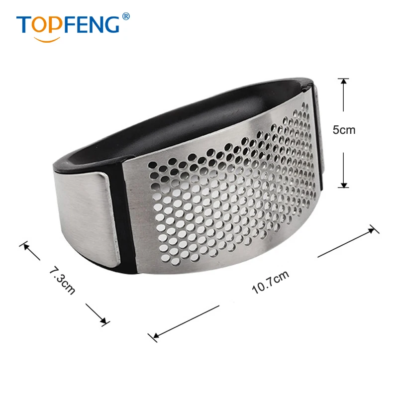 TopFeng кухонный инструмент для овощей креативный Ручной пресс чесночницы нержавеющая сталь, для имбиря Чеснок измельчитель металла Чеснок Пресс