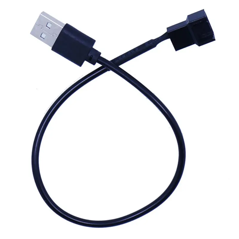 3pin or 4pin fan to USB Adapter Cables 3/4 Pin Computer PC Fan Power Cable Connector Adapter 5V 30cm Connect