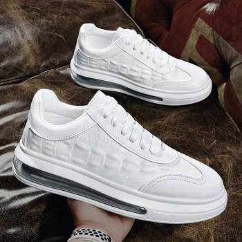 

Air cushion, crocodile leather, running shoes, sneakers, middle-cut white shoes tooling shoes military boots Martin shoes