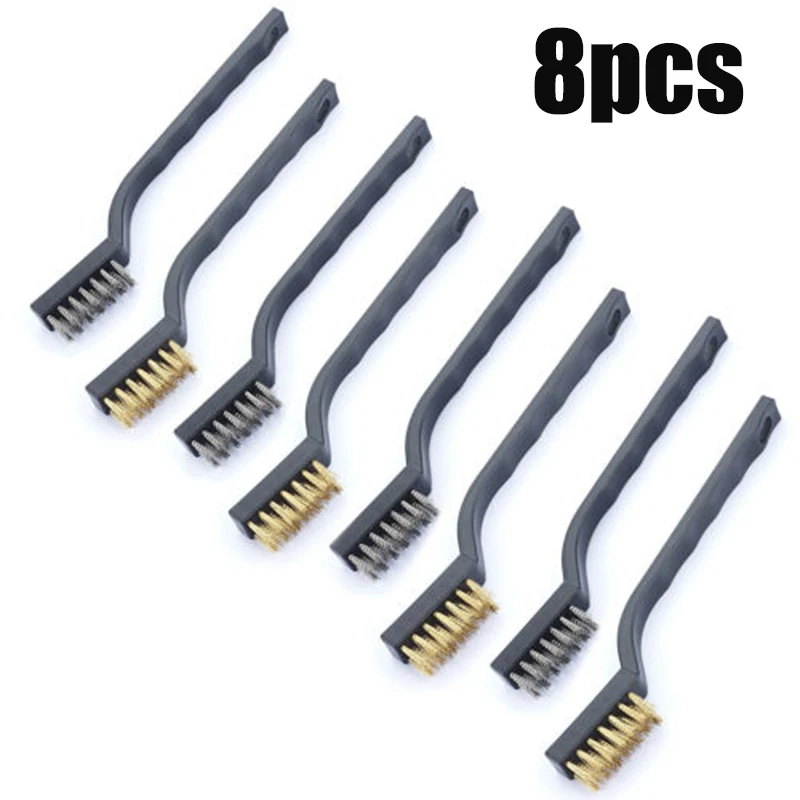 Wire Cleaning brush Mini Micro Small Brass DIY Rust Remover Removal Polishing