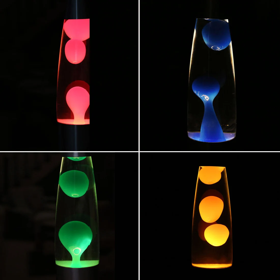 Led Night Light Volcano Style Luminaria Metal Base Lava Led Lamp Night