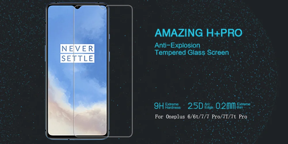 Защитная пленка Nillkin Amazing H/H+ PRO 9H из закаленного стекла для oneplus 7 t/7 t Pro/oneplus 7/7 Pro/oneplus 6/6 t/oneplus 5/5T