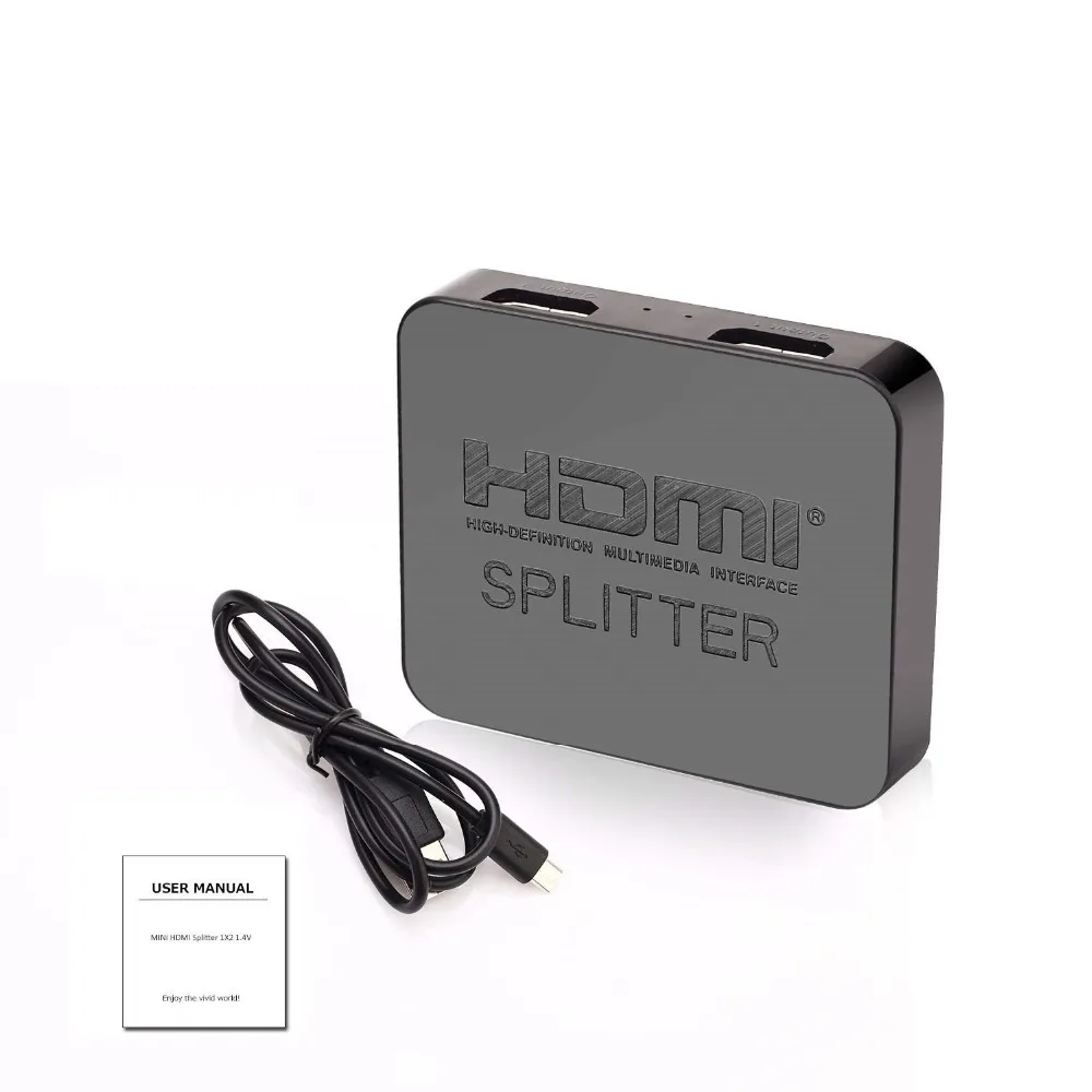 NewBEP Лучшая цена HDMI сплиттер 1 вход 2 выхода HDMI сплиттер Switcher Box Hub поддержка 4K X 2K 3D 2160p1080p для XBOX360 PS3/4/5