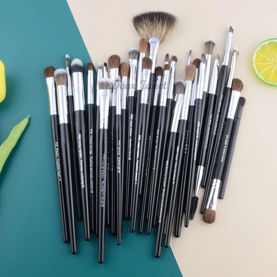 Makeup Brush Set Makeup Brush Makeup Tool Set Makeup Tool S series Pro Makeup brushes Big size black handle synthetic hair