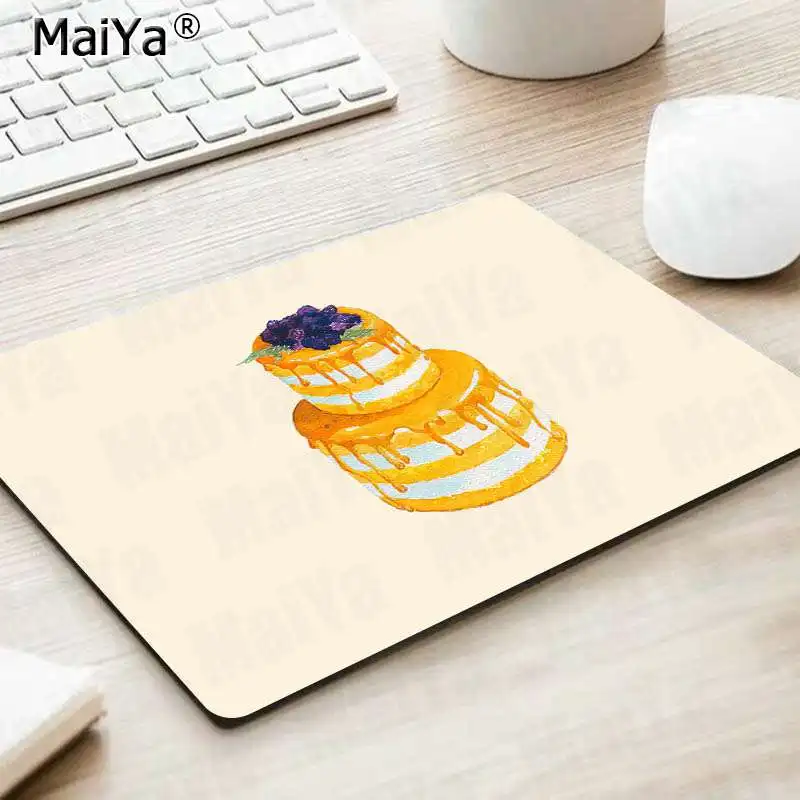 MaiYa нескользящий ПК торт живопись красивый коврик для мышки в стиле аниме игровой коврик мышь
