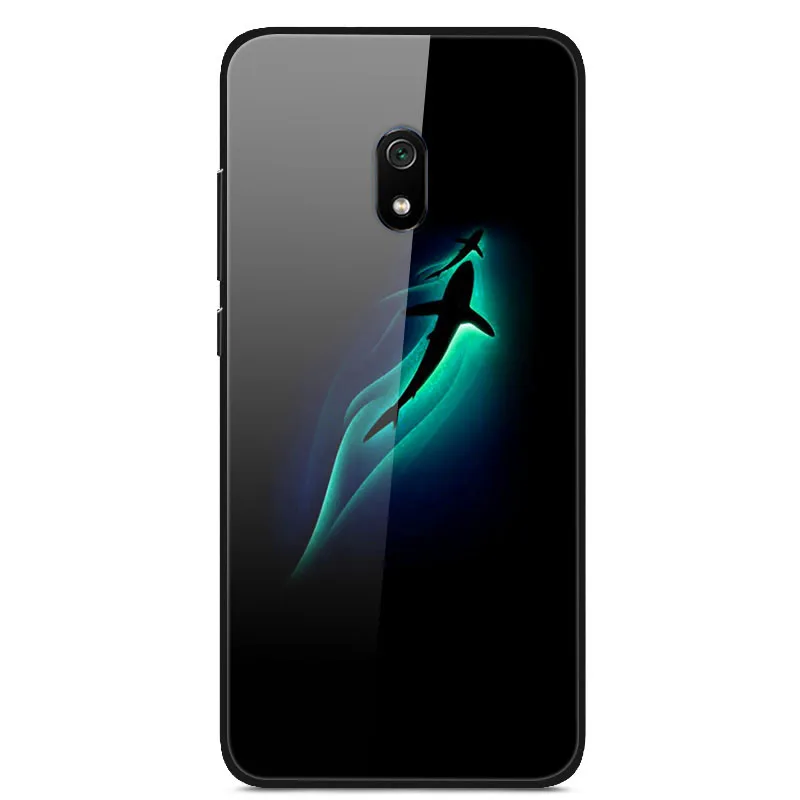 18 Для Xiaomi Redmi 8A чехол силиконовый бампер стекло твердая задняя крышка для Xiomi Redmi 8A чехол для телефона s защитные оболочки Fundas Redmi8A - Цвет: 18