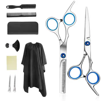

Professional Hairdressing Scissors Kit Hair Cutting Scissors Hairbrush Hair Clip Cape Grooming Comb For Barbershop