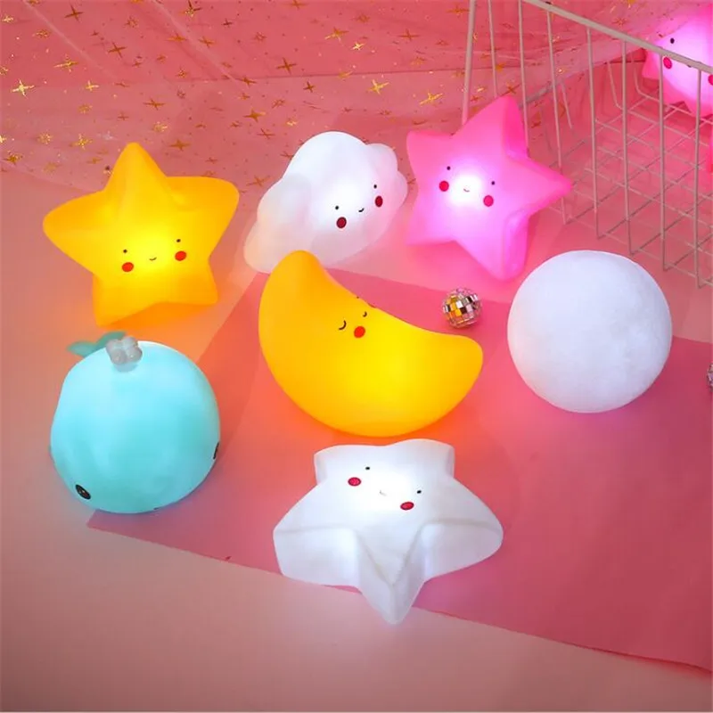 Carton Dinosaur Led Night Light BabySleeping Toy Kids Christmas Gifts for New Year Unicorn Lamp Creative Animal Decor | Лампы и