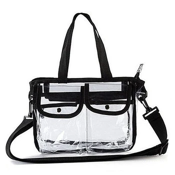 

Women PVC Shoulder Bag Handbag Travel Tote Cosmetic Beach Toiletry Storage Case
