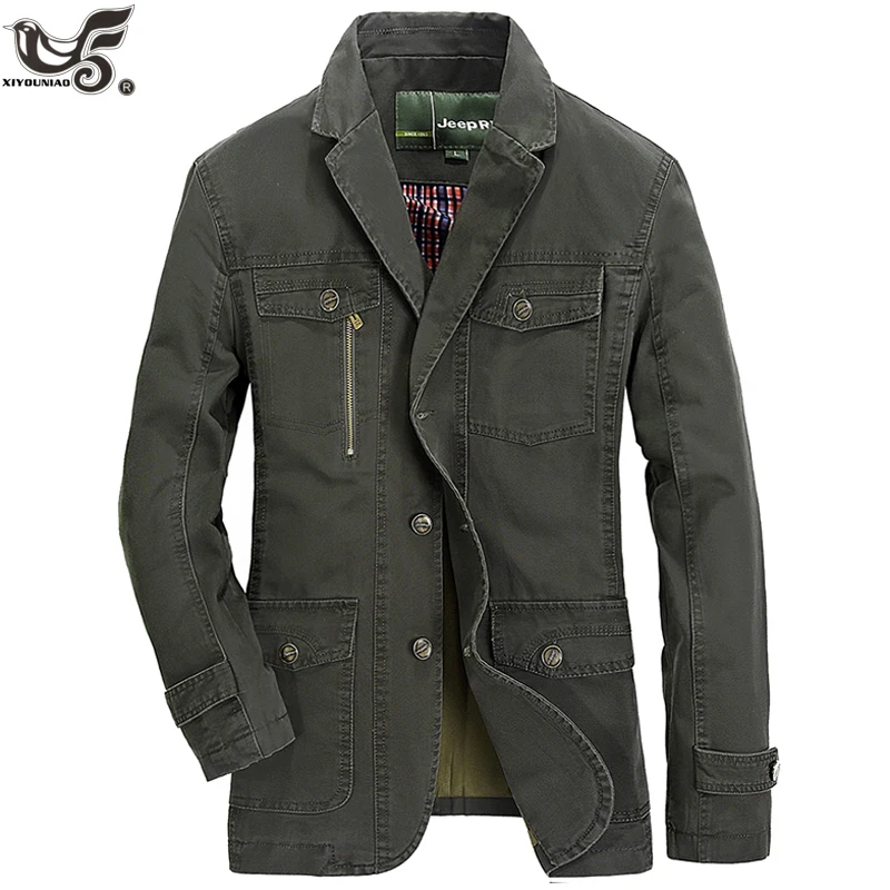 New Casual Denim Jacket Men Cotton Business Coat Male Brand Clothing Stylish Autumn winter Suit Blazer Jean Jacket Man