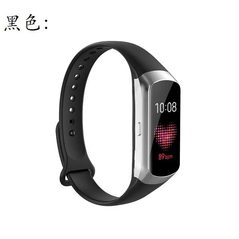 09 black Ремешок для часов Shrapnel подходит для samsung Galaxy Fit SM-R370 Пряжка для ногтей пластиковая шрапнель ремешок для часов Смарт-часы - Цвет: 09 black