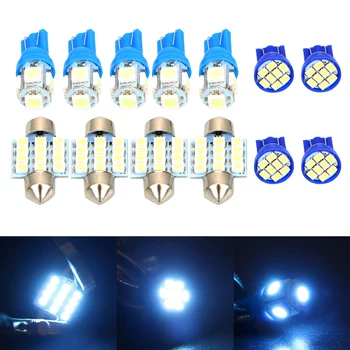 

DC 12V Auto Interior Light Canbus Car LED Bulbs Sets T10 1206 5050 Festoon 31mm 3528 12SMD Car-styling 13pcs Reading Light