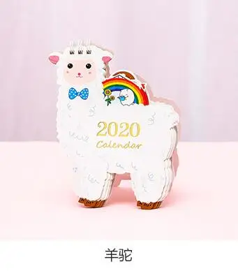 Unicorn agenda Kawaii планировщик Альпака блокнот мультфильм sketchbook кадерно журнал Еженедельный размораживание papelaria note book - Цвет: 8