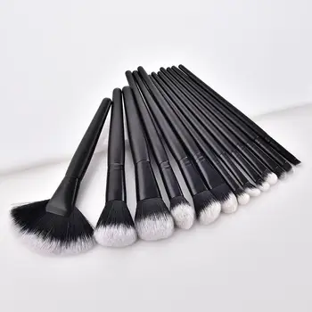 

13 Pcs Makeup Brush Set Fan Shape Eyelash Eyebrow Eyeliner Women Cosmetic Tool
