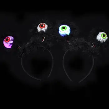 

Halloween Glowing Eyeball Headband Children Toy Funny Headbands Prom Props Hair Accessories Headdress Q6PD