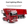 Realistic Shape Simulation RC Heavy Duty Truck Large Load 45 Degree Turning Bucket Sound Effect Fully Controllable RC Truck Toy 4
