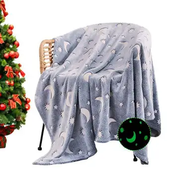 

Flannel Blanket Plush Summer Blankets On Bed/Sofa Sleeping Cover Soft Fluffy Glowing Blanket Bedding Throws
