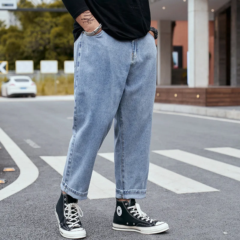 Ankle Jeans Denim Man Plus Size Men 