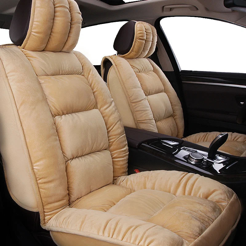 

Sheepskin fur Car Seat Covers Universal Size for Subaru all model forester Legacy impreza XV Outback auto accessories styling