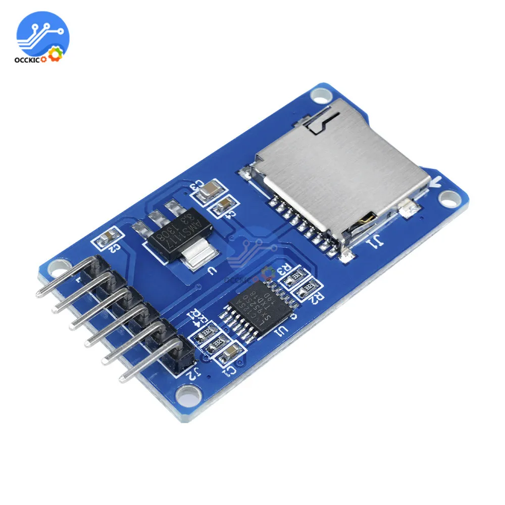 Плата для хранения карт Micro SD V1.0 Mciro TF адаптер защитный модуль памяти SPI Arduino New|spi