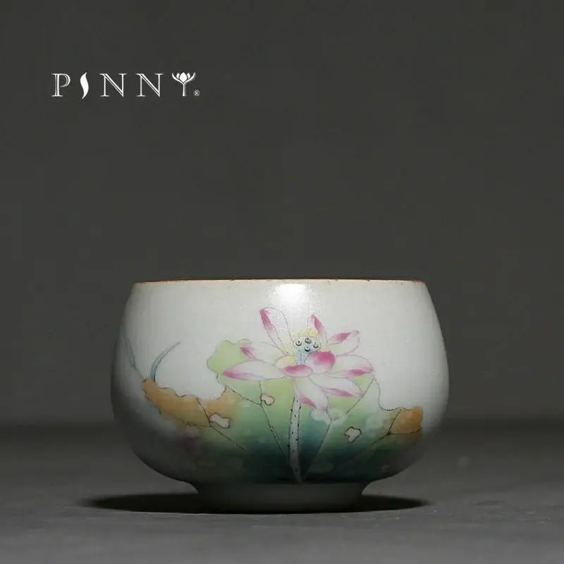 PINNY 110 мл Античная керамическая чайная чашка кунг-фу пигментированная