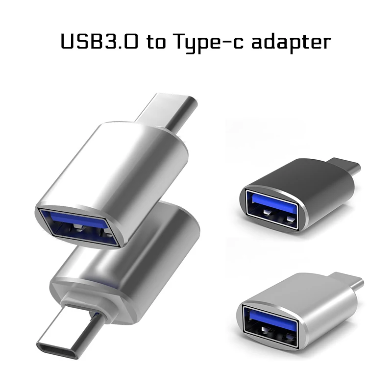 Переходник из алюминиевого сплава с OTG Mini USB 3 0 на Type-C подключи и работай поддержка