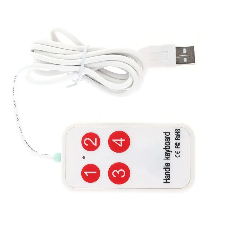 USB портативная клавиатура ярлык 4 ключа программируемый для колодки управления чертежом