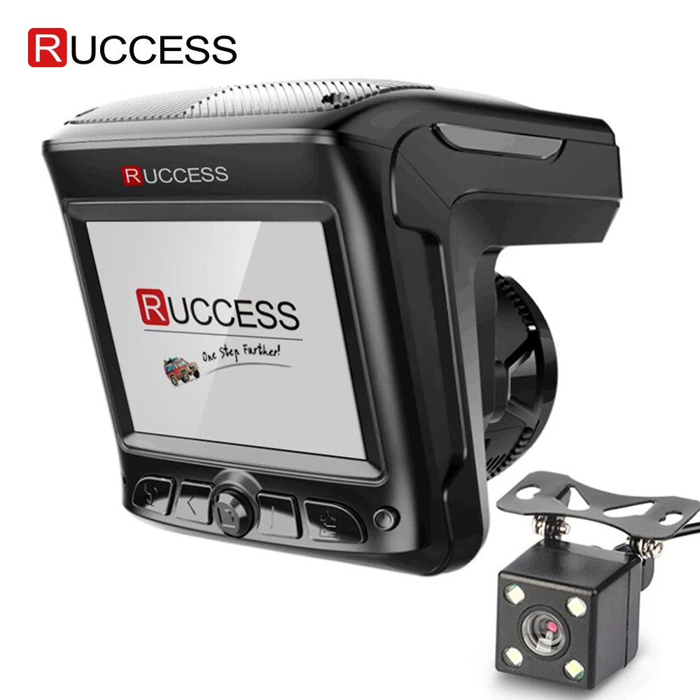 Автомобильный антирадар Ruccess 3 в 1 радар видеорегистратор FHD 1296P GPS детектор с