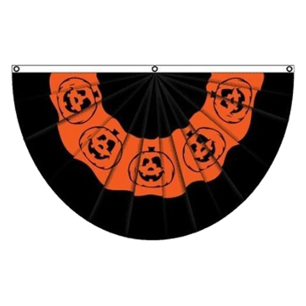 

Party Festival Flag Haunted Halloween Horror Removable Bunting Hanging Easy Install Wall Pumpkin Printed Outdoor Decoration