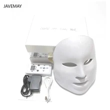 Светодиодная маска для лица, 7 цветов, уход за кожей, омоложение, удаление морщин, акне, для лица, красота, терапия, отбеливающий, подтягивающий инструмент