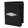 Thailand Genuine Stingrary Skin Male Short Clutch Wallet Authentic Real Stingray Leather Men's Small Trifold Wallet Card Holders 2