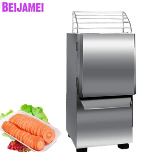 BEIJAMEI Commercial Vegetable Slicer Potato Slicing Machine 1100W Electric Vegetable Potatoes Cutter Carrots Cutting Machine