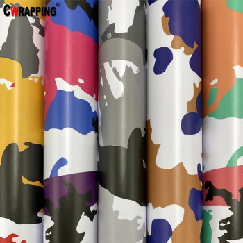 

Camouflag PVC Vinyl Wrapping Camo Film Decal Military Army Car Stickers for Mirrror Phone Laptop DIY Stying Film Sheet Roll
