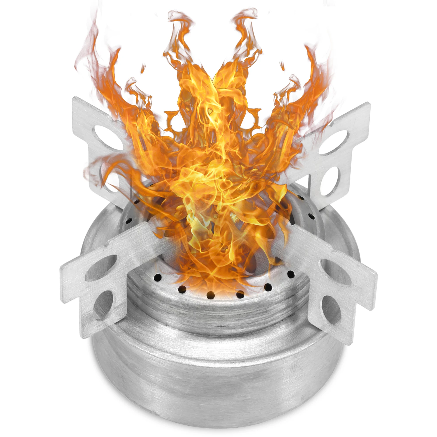 Титановая мини плита Lixada для кемпинга на природе с крестовой подставкой|Уличные